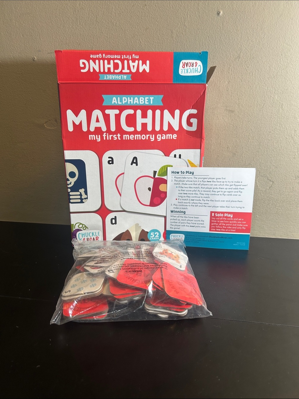 Chuckle & Roar Alphabet Matching Memory Game by Buffalo Games